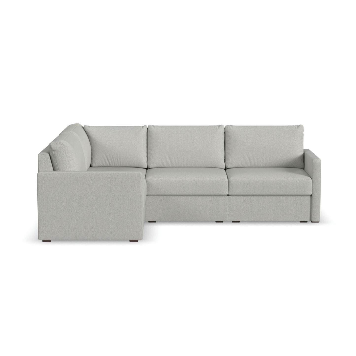 Flex 4-Seat Sectional with Narrow Arm in Frost by homestyles