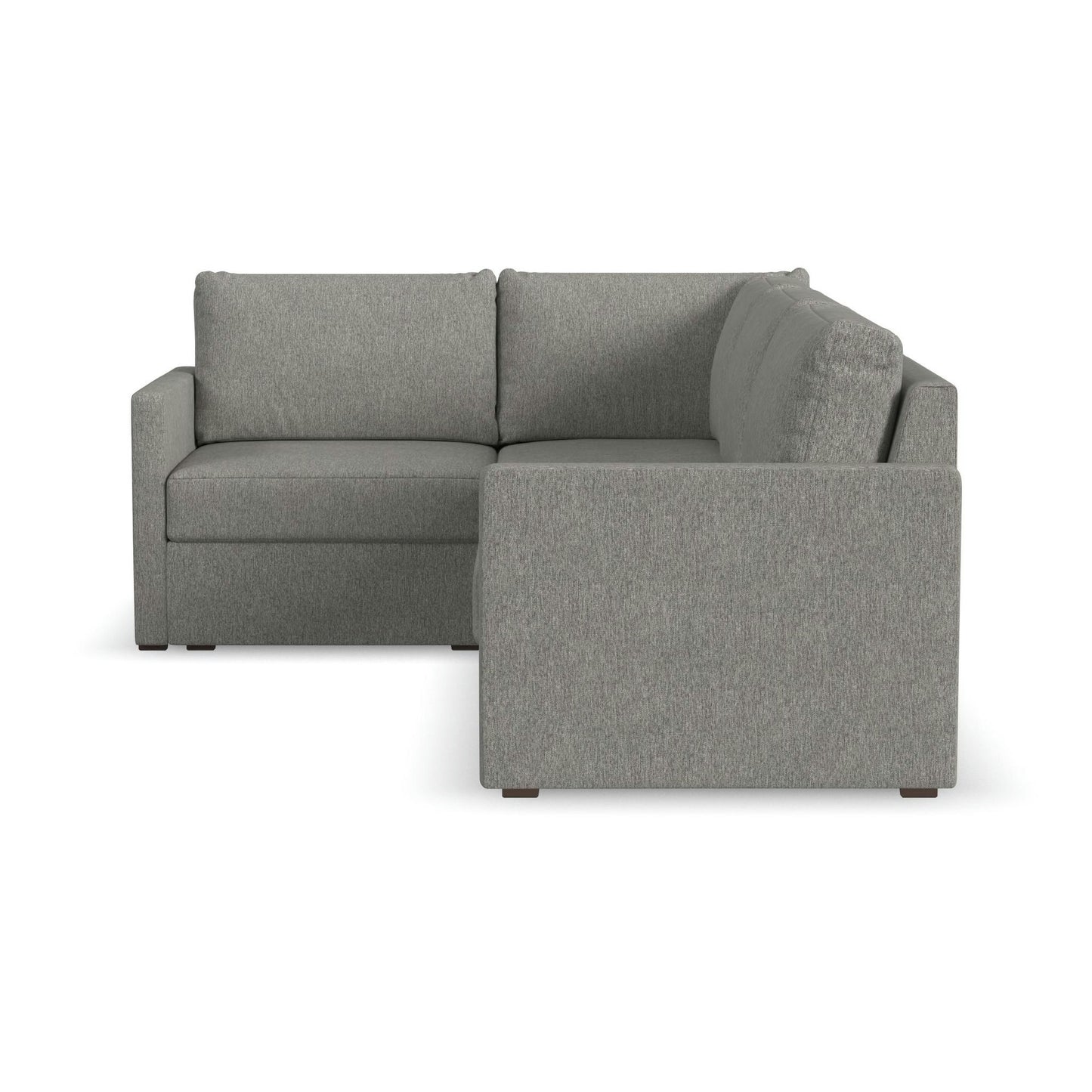 Flex 4-Seat Sectional with Narrow Arm in Pebble by homestyles
