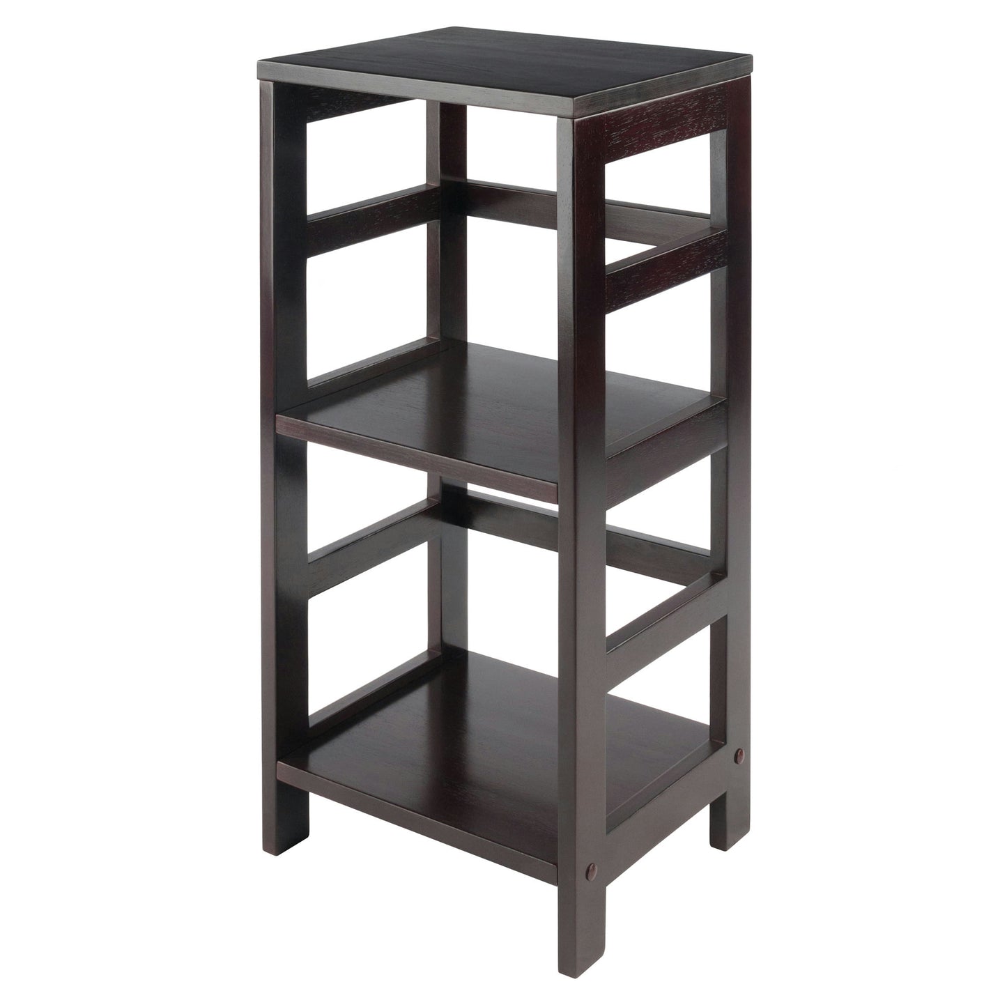 Leo 2-Tier Storage Shelf, Espresso