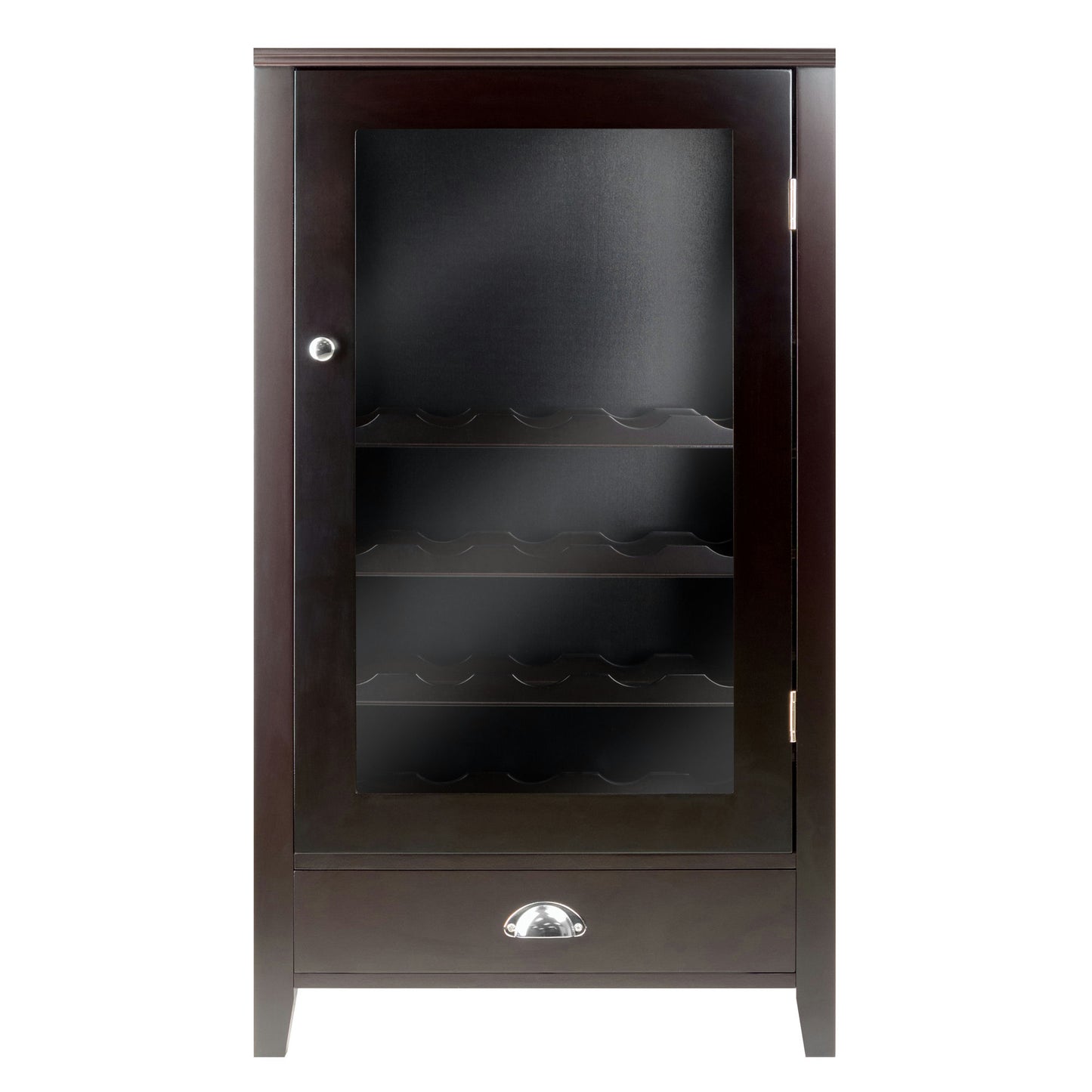 Bordeaux 20-Bottle Wine Cabinet, Espesso