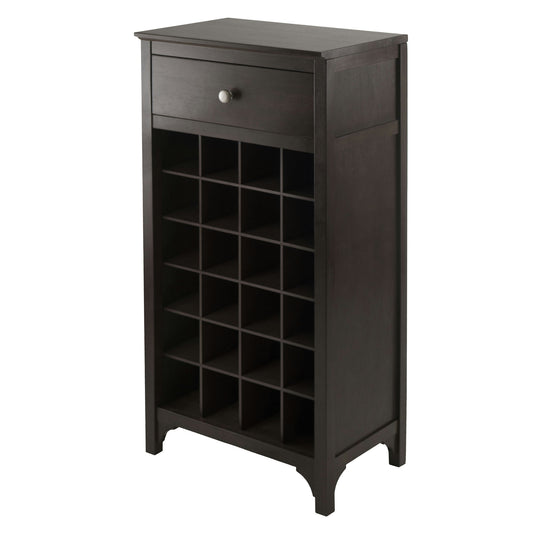 Ancona 24-Bottle Wine Cabinet, Espresso