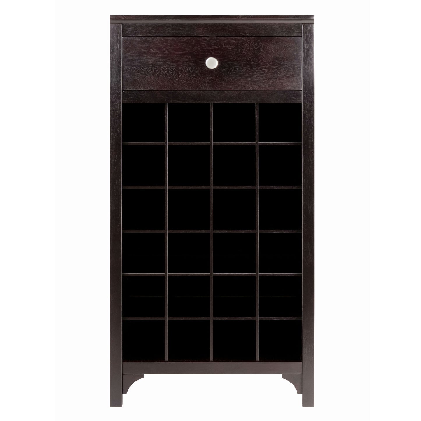 Ancona 24-Bottle Wine Cabinet, Espresso