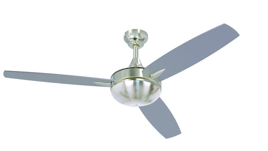 52" Targas Ceiling Fan in Brushed Polished Nickel, TG52BNK3