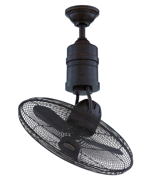 21" Bellows III Ceiling Fan in Aged Bronze Textured