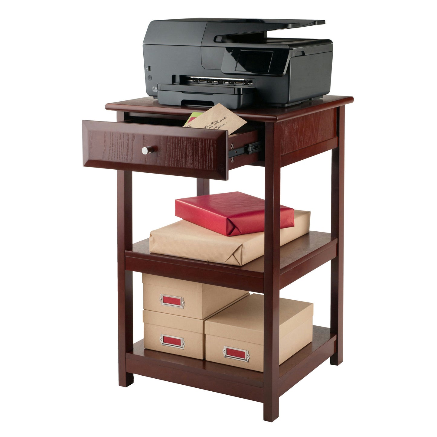 Delta Home Office Printer Stand, Walnut