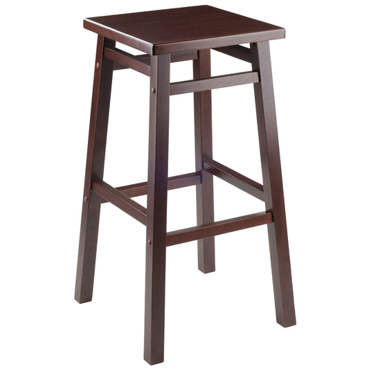 Carter Square Seat Bar Stool, Walnut