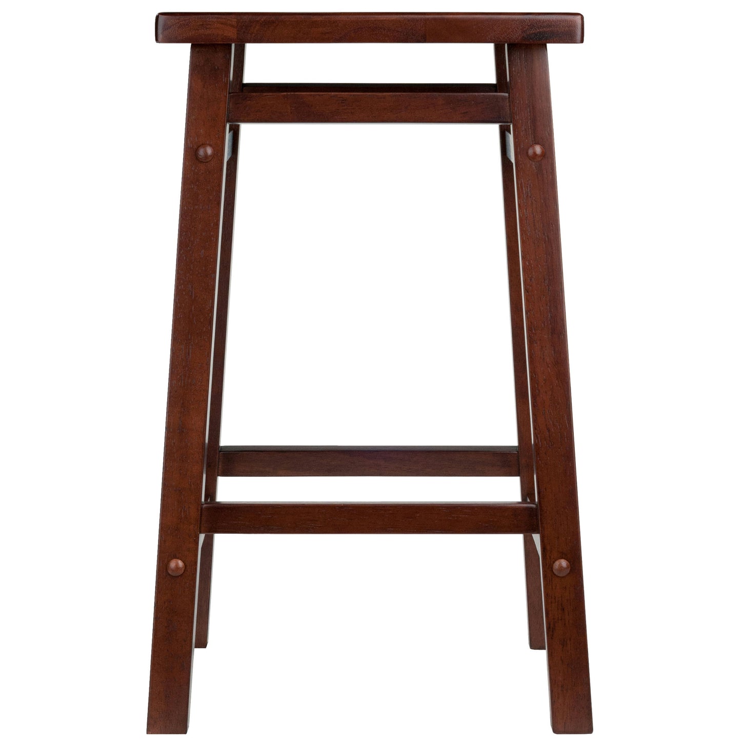 Carter Square Seat Counter Stool, Walnut