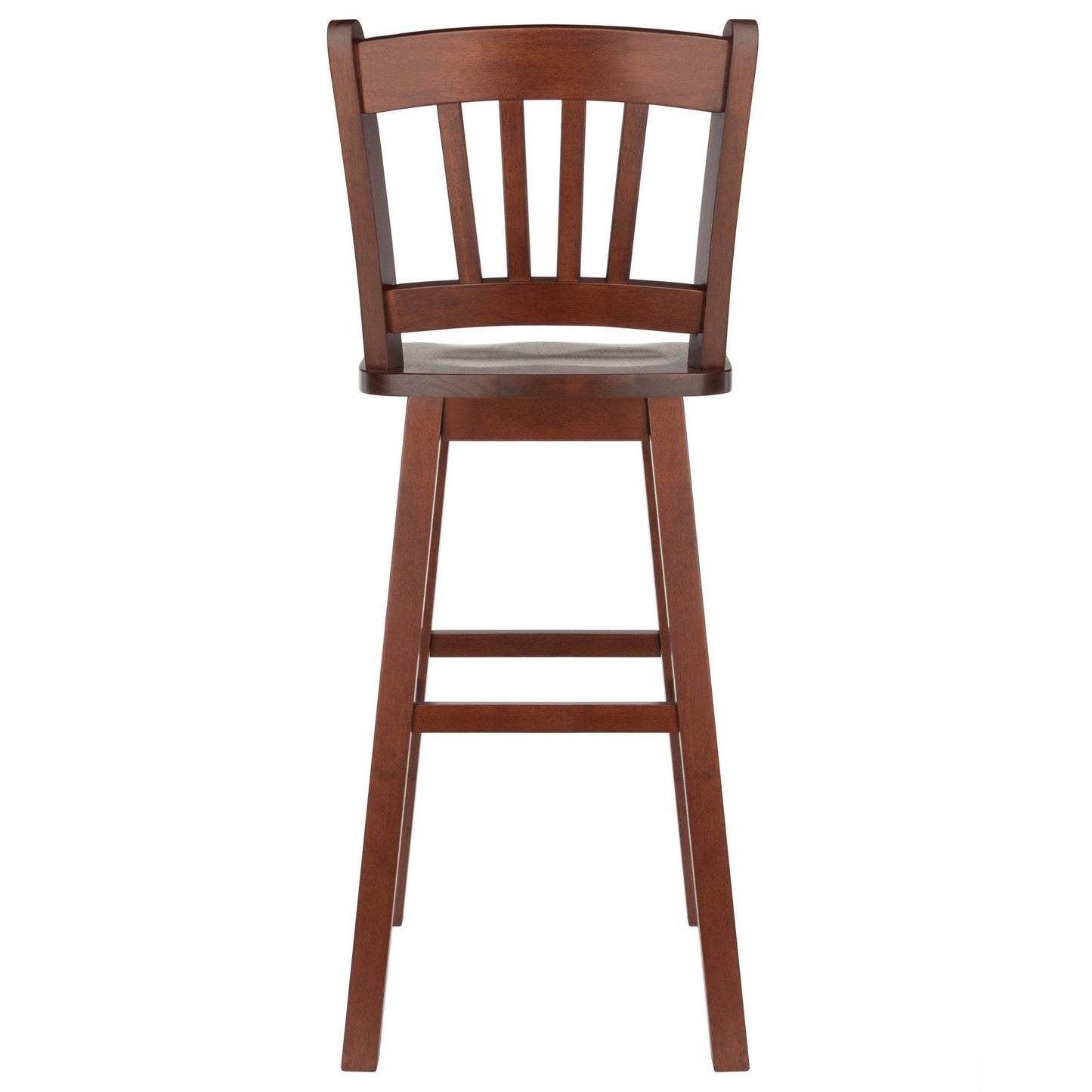 Fina Swivel Seat Bar Stool, Walnut