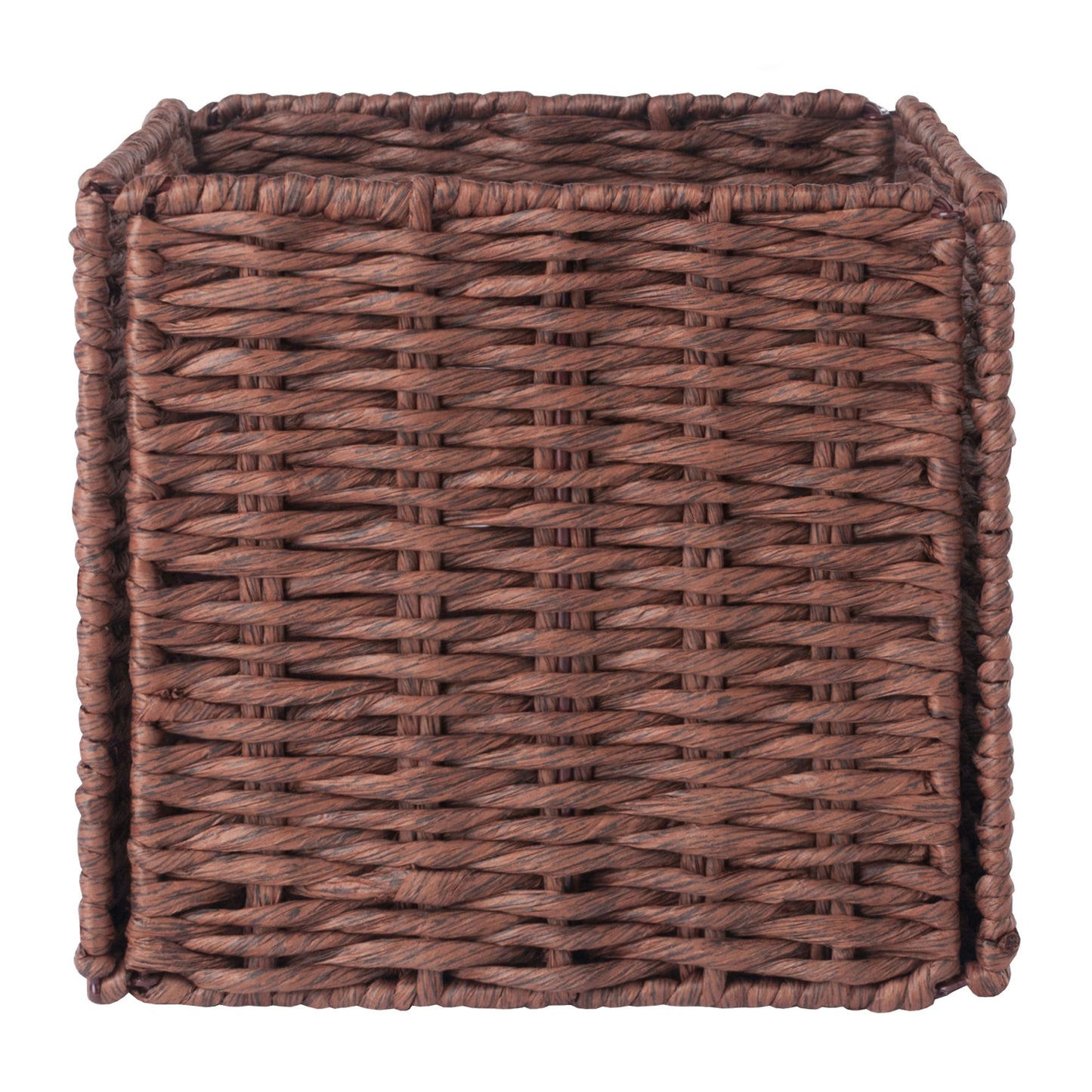 Tessa 2-Pc Foldable Woven Rope Basket Set, Walnut