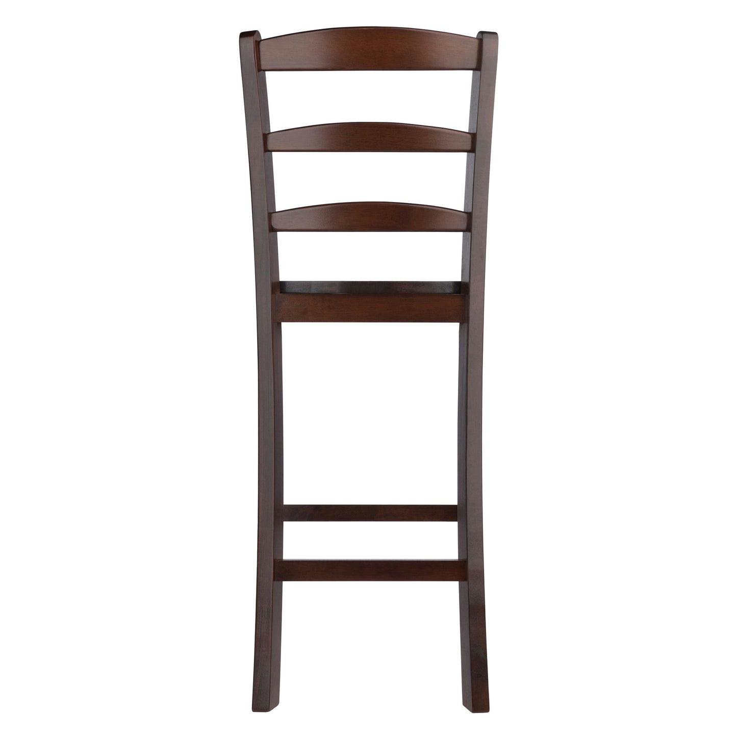 Benjamin 2-Pc Ladder-back Counter Stool Set, Walnut