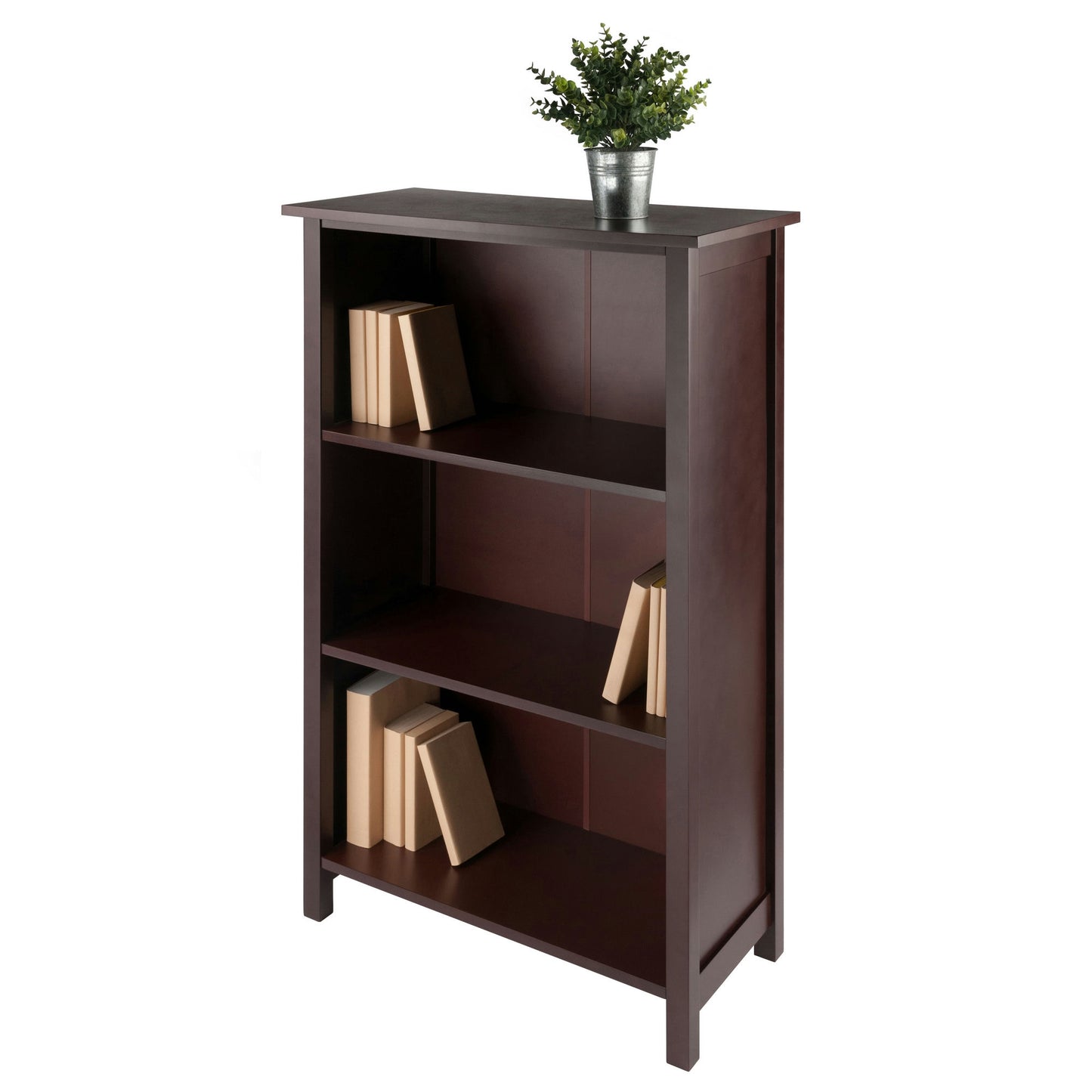 Milan 3-Section Shelf, Walnut