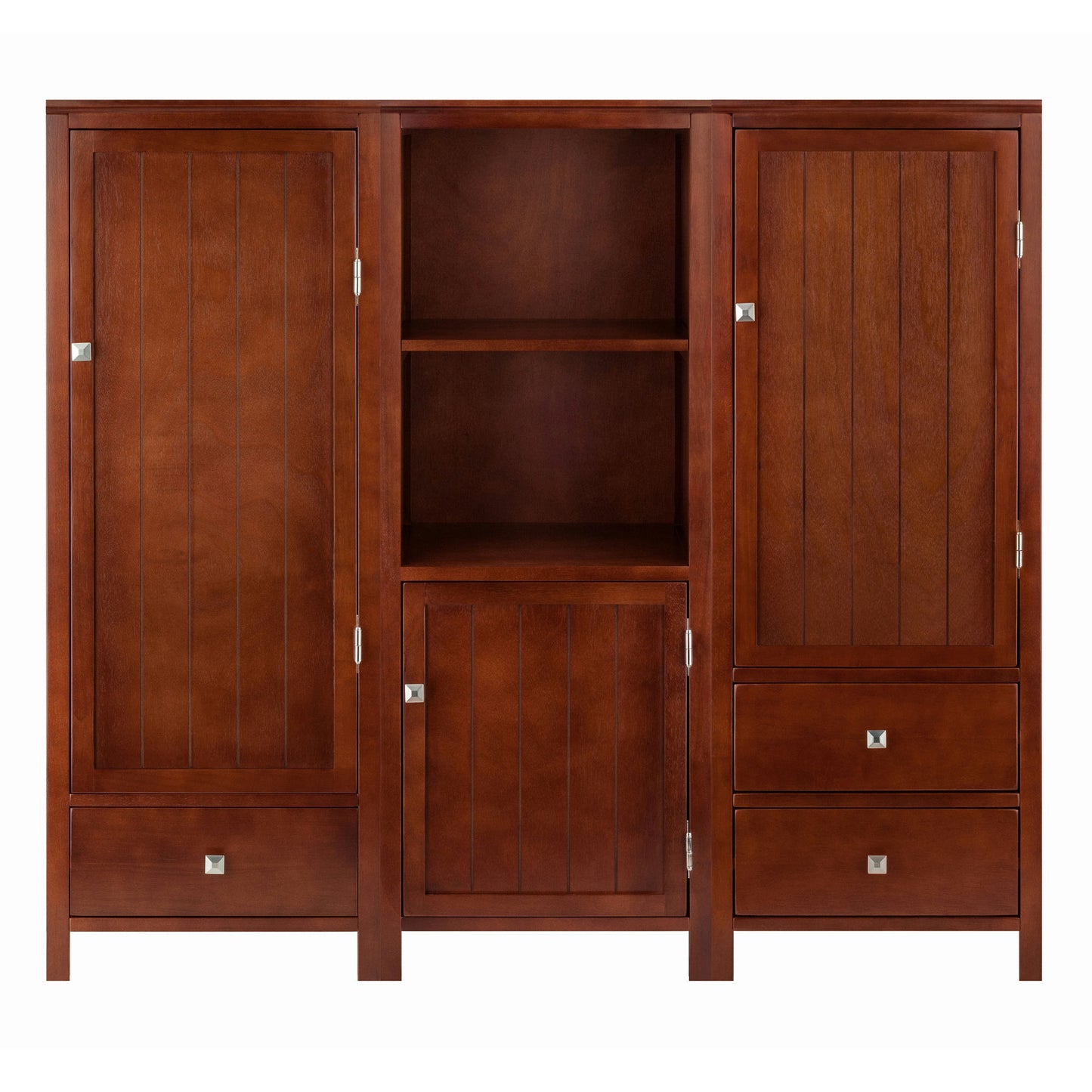 Brooke 3-Pc Modular Jelly Cupboard Set, Walnut