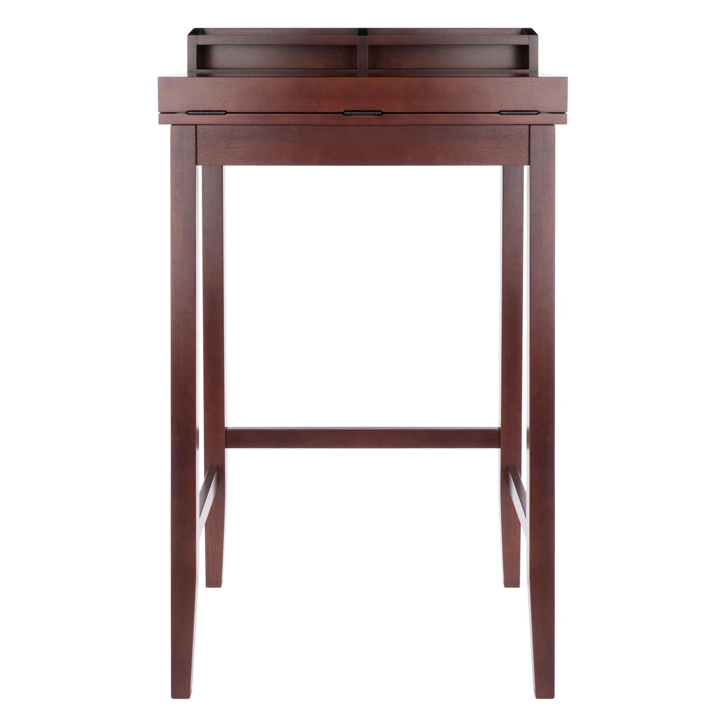 Brighton High Desk with 2 Drawers, Walnut
