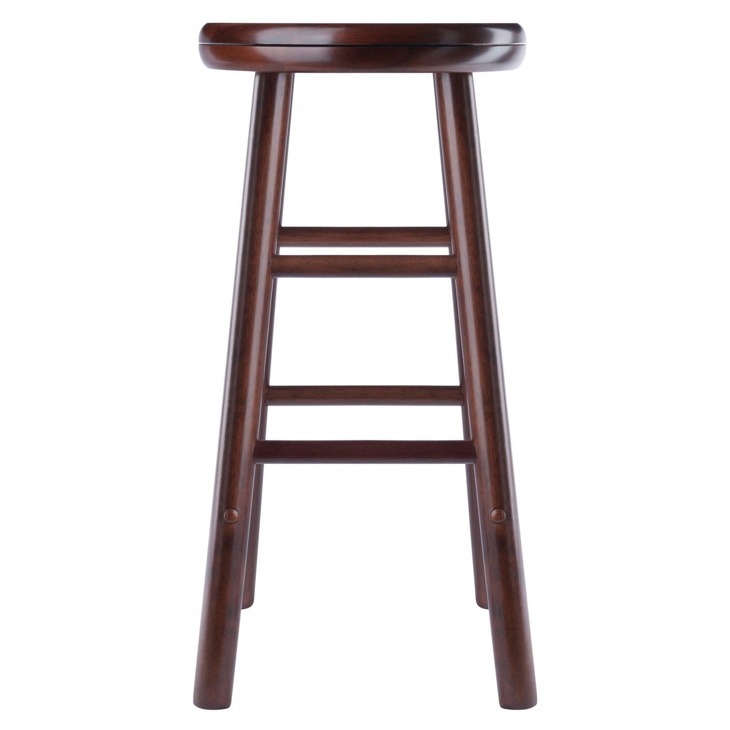 Shelby 2-Pc Swivel Seat Counter Stool Set, Walnut