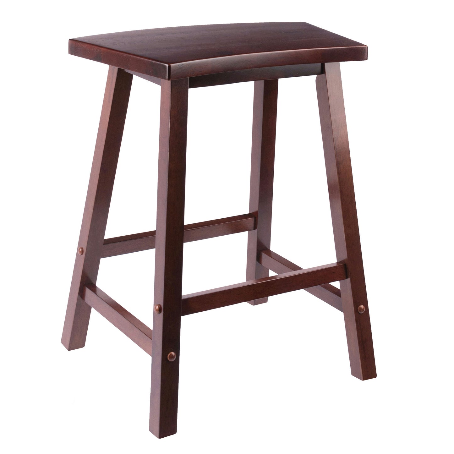 Katashi Fan Shape Counter Stool, Walnut