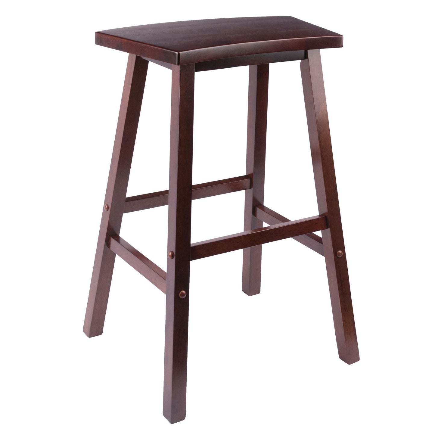 Katashi Fan Shape Bar Stool, Walnut