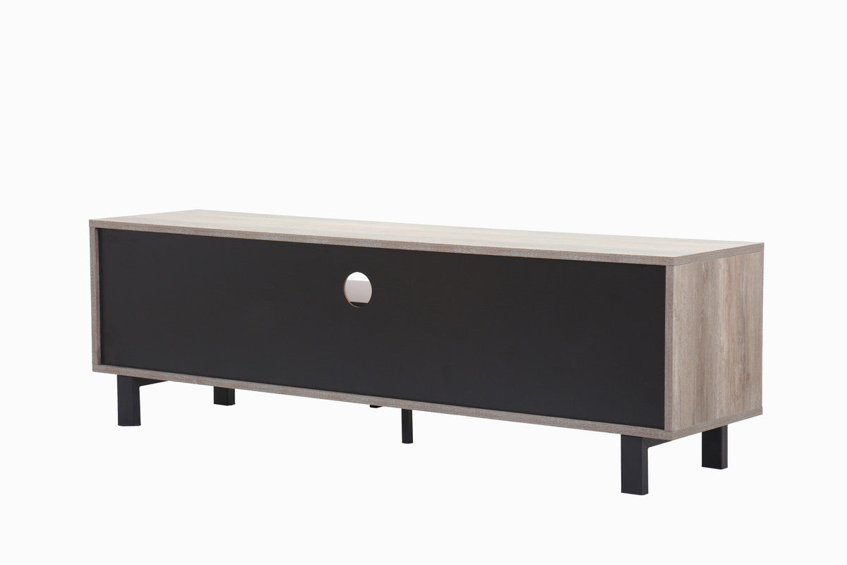 Apollo Gray Oak Finish TV Stand and Coffee Table Set