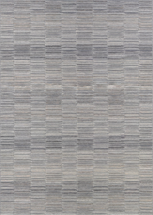 Couristan Cape Fayston Silver-Charcoal Rug 5'3" x 7'6"