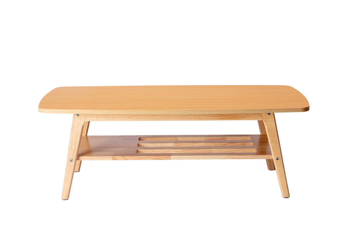 Lilola Home Bahamas Natural Light Oak Coffee Table