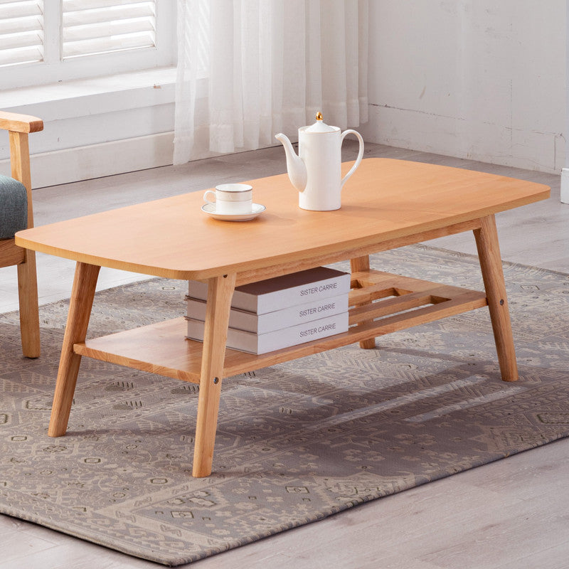 Lilola Home Bahamas Natural Light Oak Coffee Table