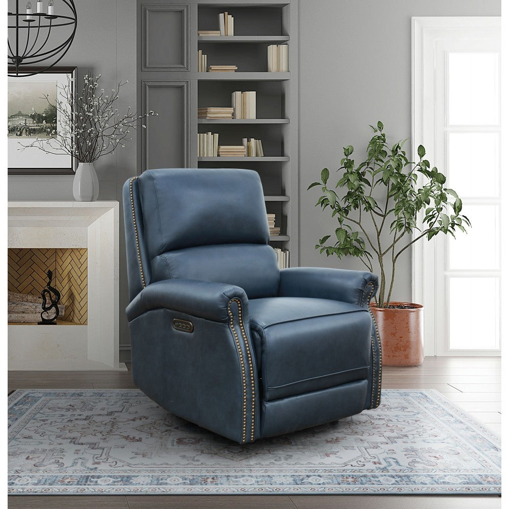 9PHL-1172 Garrett Power Recliner, Barone Navy Blue