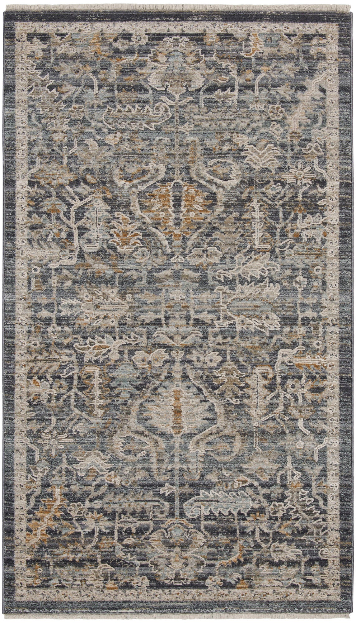 Nourison Lynx 2'6" x 4'6" Navy Multicolor Bohemian Indoor Rug