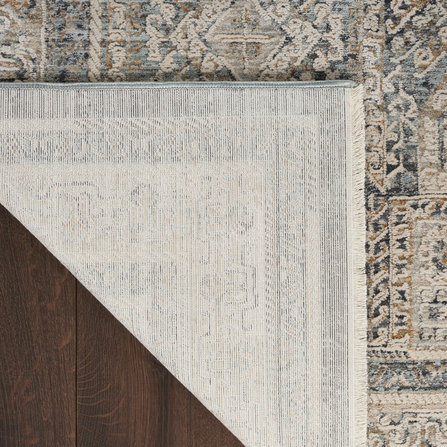 Nourison Lynx 2'6" x 4'6" Ivory Charcoal Bohemian Indoor Rug
