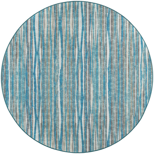 Amador AA1 Sky 4' x 4' Round Rug