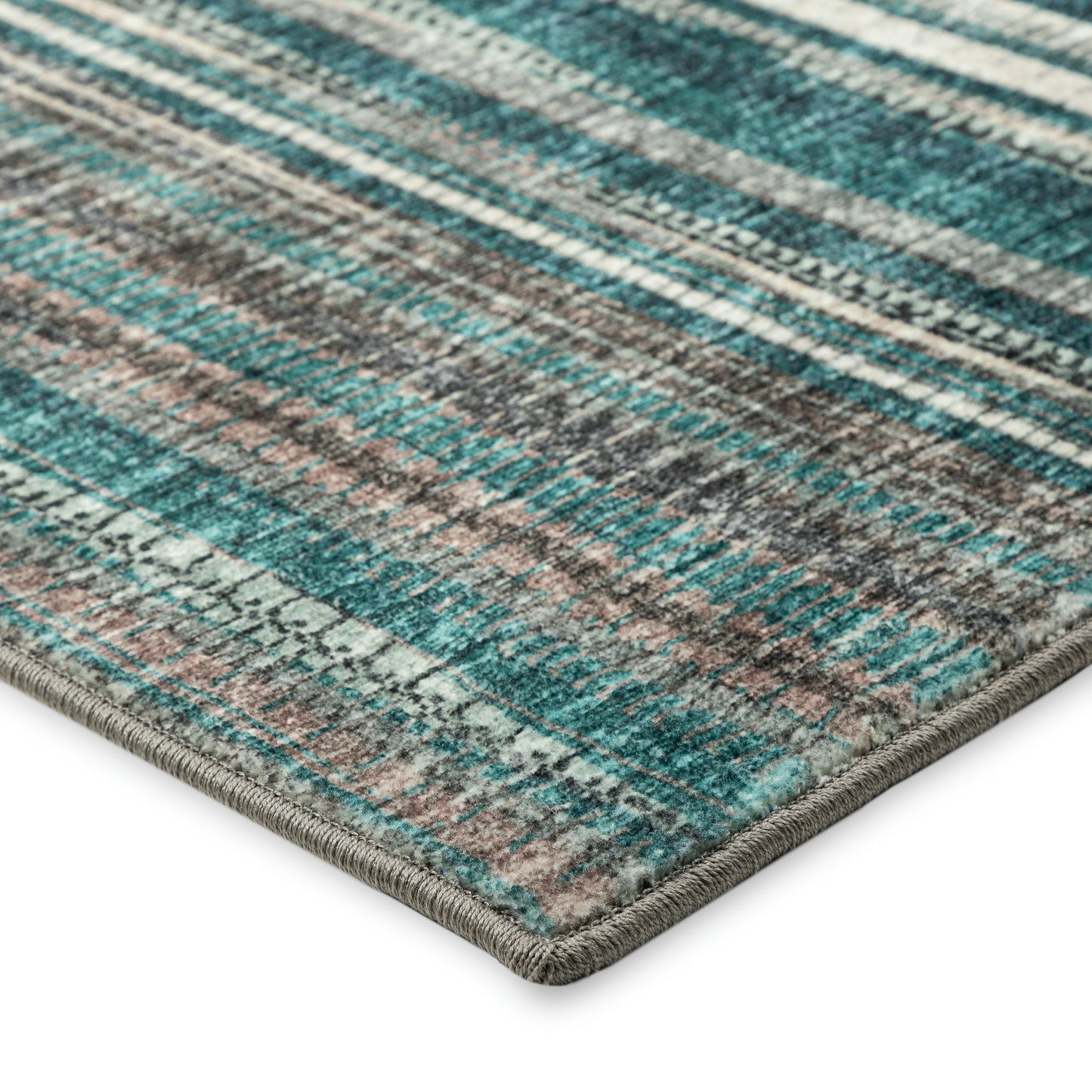 Amador AA1 Teal 2'6" x 12' Runner Rug