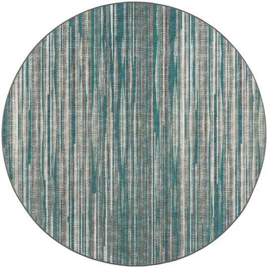 Amador AA1 Teal 4' x 4' Round Rug