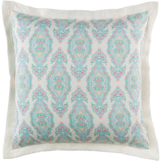 Surya Alia Aqua Euro Sham 26"H X 26"W