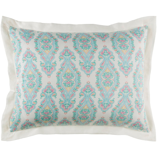 Surya Alia Aqua Standard Sham 20"H X 26"W