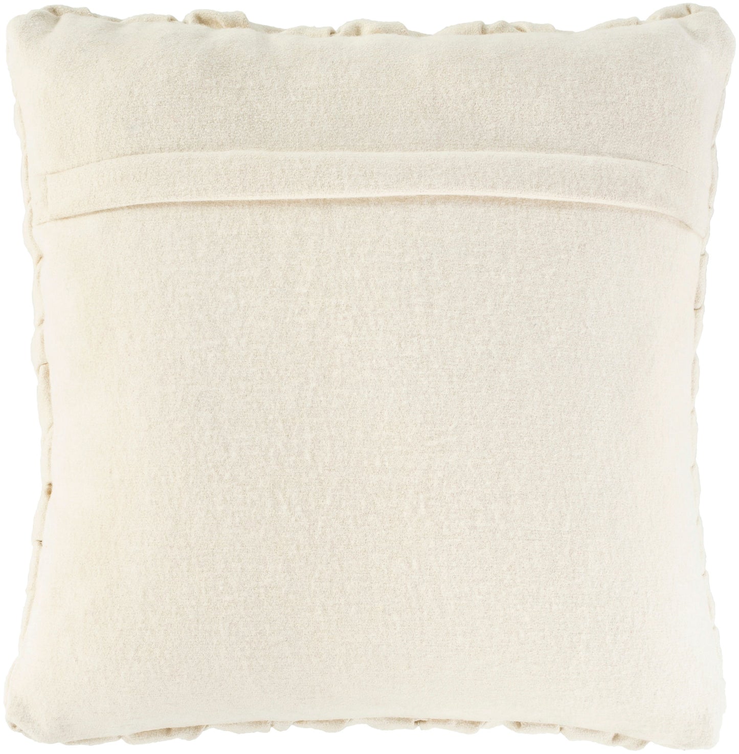 Surya Alana Cream Pillow Shell With Down Insert 18"H X 18"W