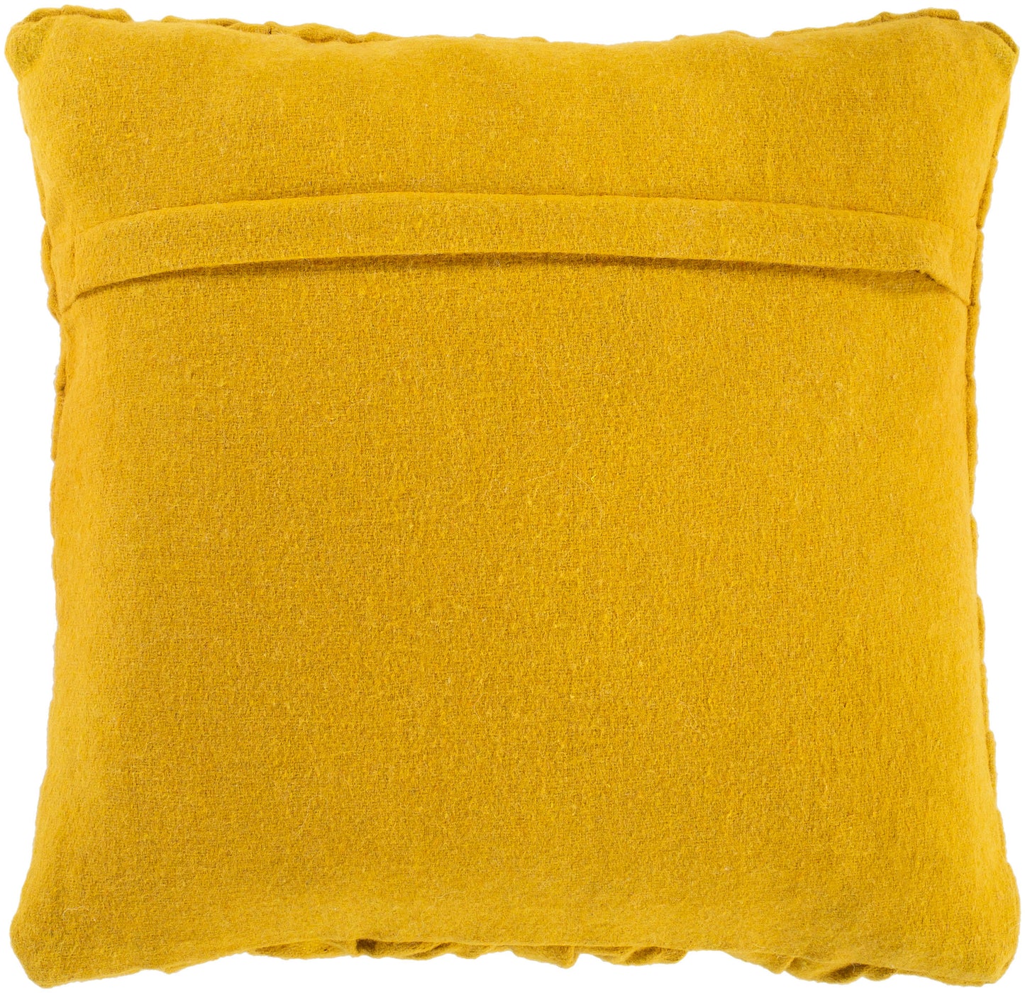 Surya Alana Mustard Pillow Shell With Down Insert 18"H X 18"W