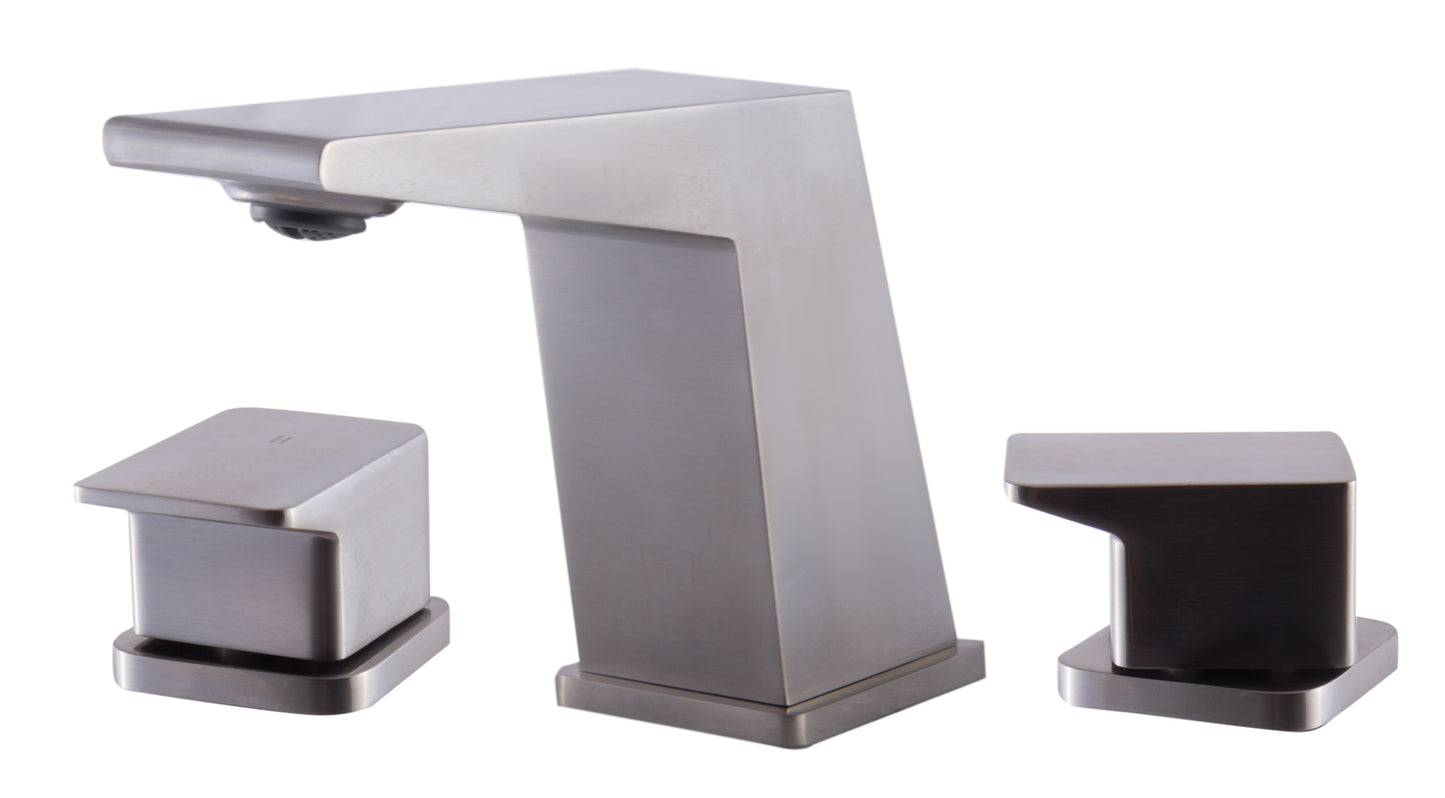 ALFI brand AB1471-BN Brushed Nickel Modern Widespread Bathroom Faucet