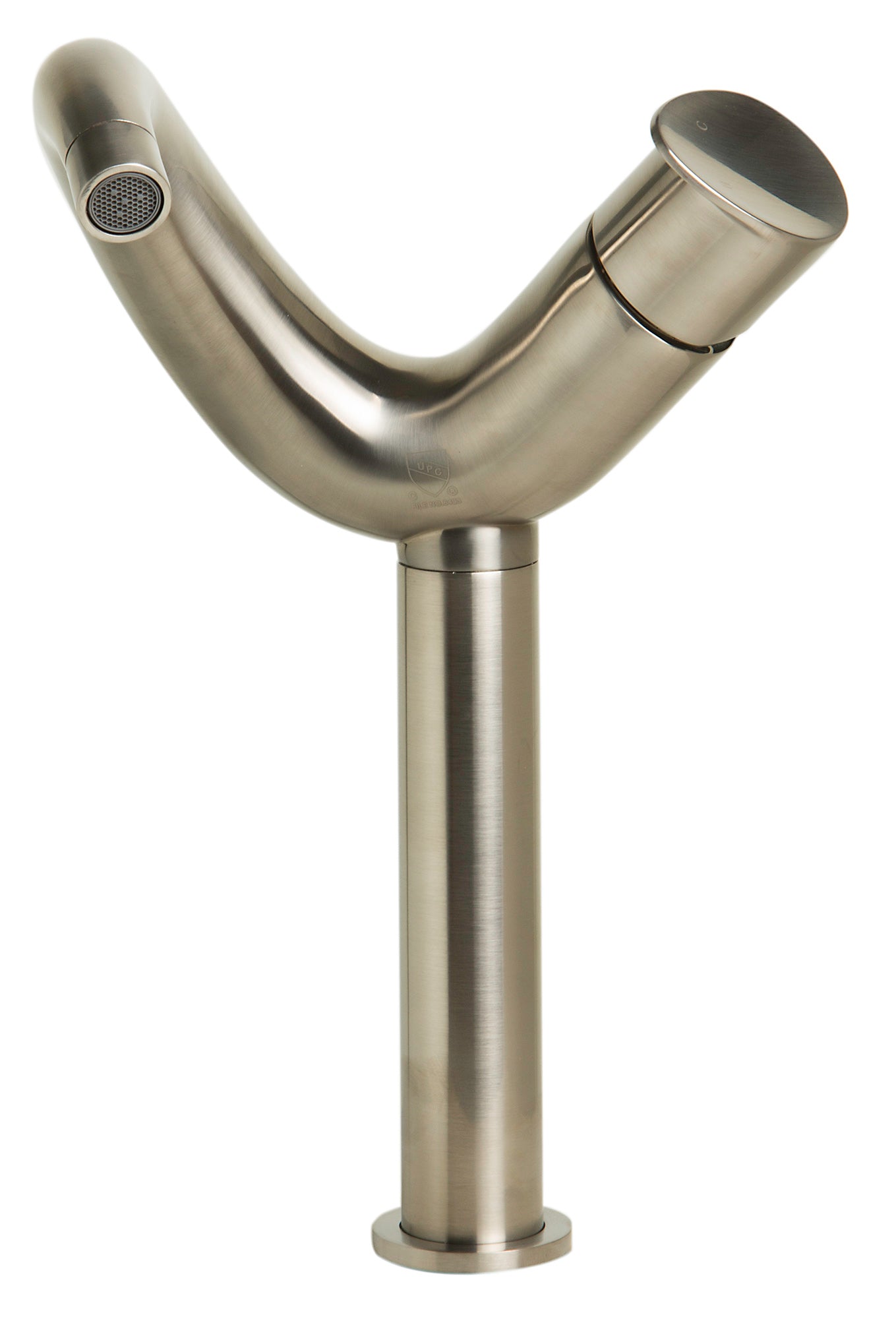 ALFI brand AB1570-BN Tall Wave Brushed Nickel Single Lever Bathroom Faucet