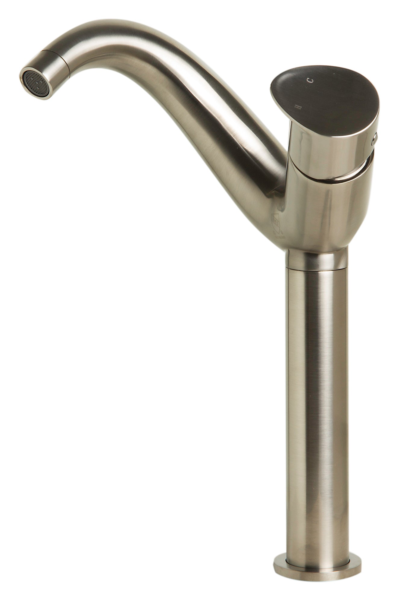 ALFI brand AB1570-BN Tall Wave Brushed Nickel Single Lever Bathroom Faucet