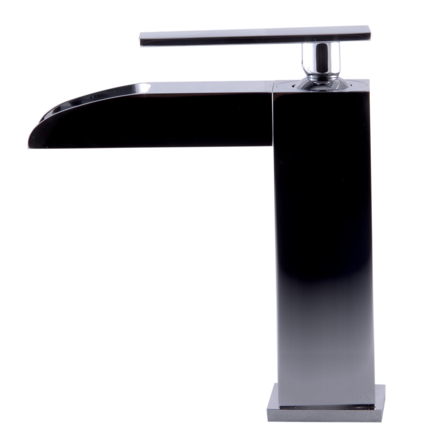 ALFI brand AB1598-PC Polished Chrome Single Hole Waterfall Bathroom Faucet