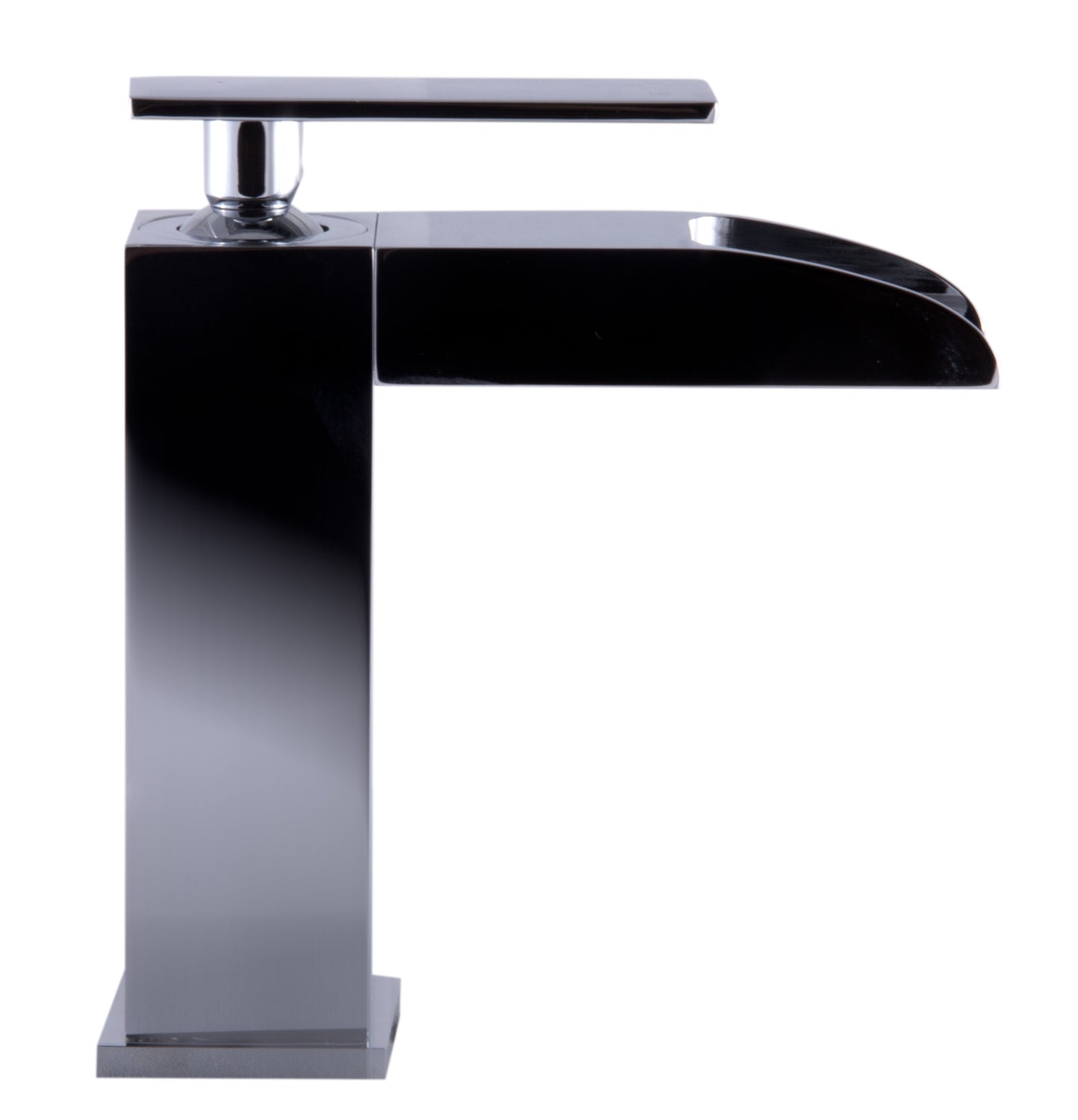 ALFI brand AB1598-PC Polished Chrome Single Hole Waterfall Bathroom Faucet