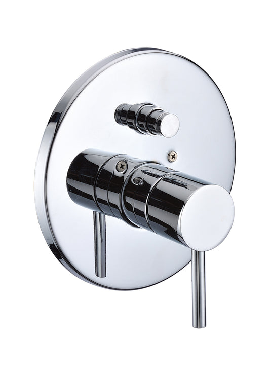 ALFI brand Polished Chrome Pressure Balanced Round Shower Mixer with Diverter