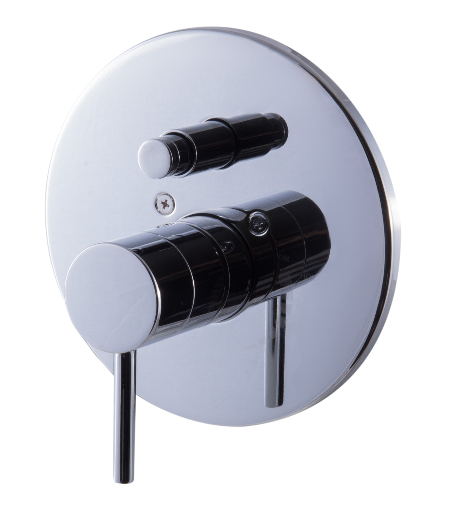 ALFI brand Polished Chrome Pressure Balanced Round Shower Mixer with Diverter