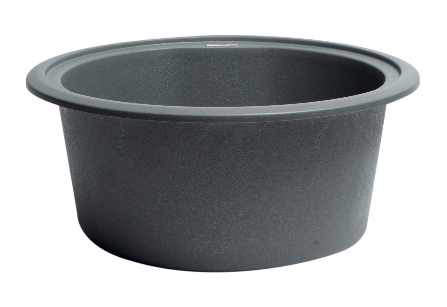 ALFI brand Titanium 17" Drop-In Round Granite Composite Kitchen Prep Sink