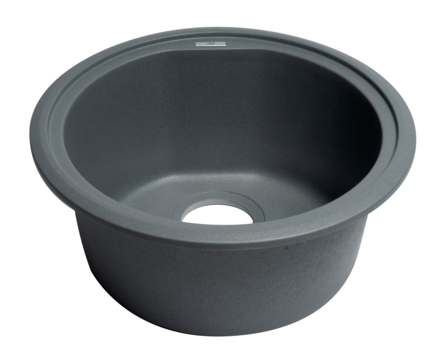 ALFI brand Titanium 17" Undermount Round Granite Composite Kitchen Prep Sink