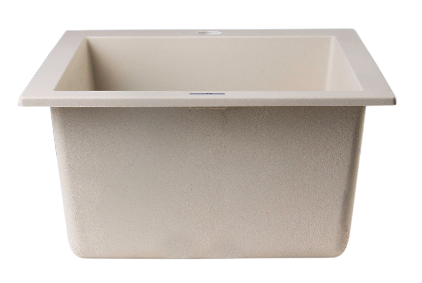 ALFI brand Biscuit 17" Drop-In Rectangular Granite Composite Kitchen Prep Sink