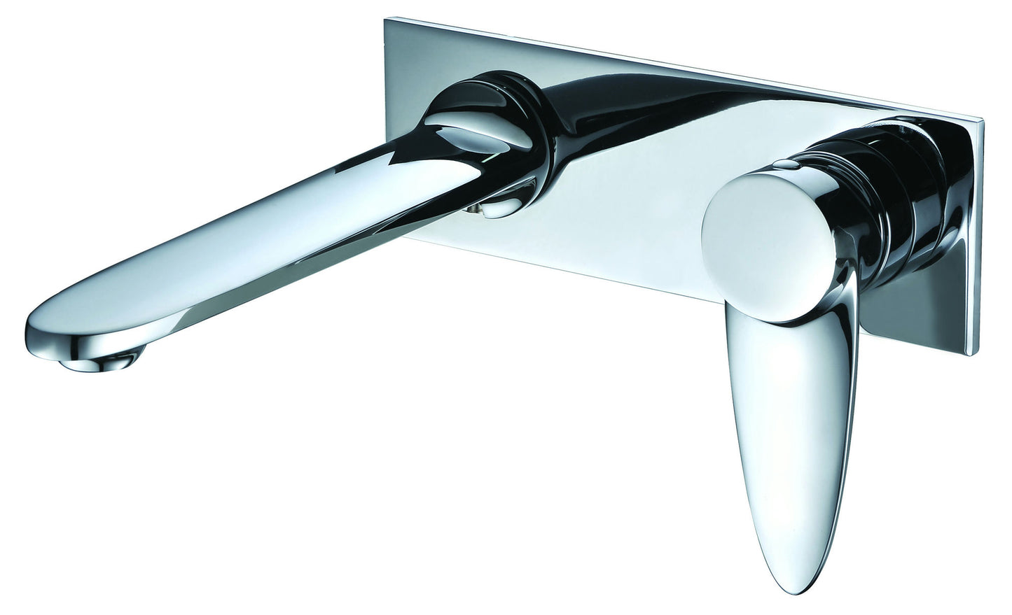 ALFI brand AB1772-PC Polished Chrome Wall Mounted Modern Bathroom Faucet