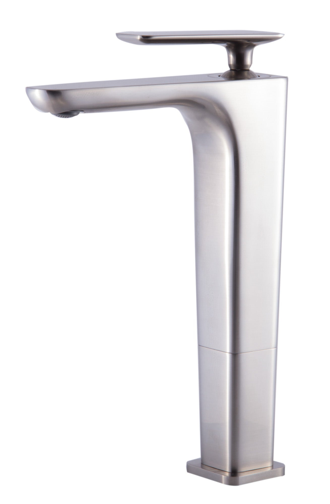 ALFI brand AB1778-BN Brushed Nickel Tall Single Hole Modern Bathroom Faucet