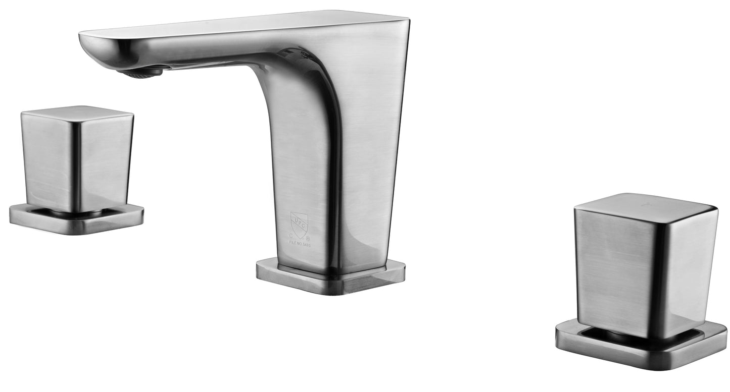 ALFI brand AB1782-BN Brushed Nickel Widespread Modern Bathroom Faucet