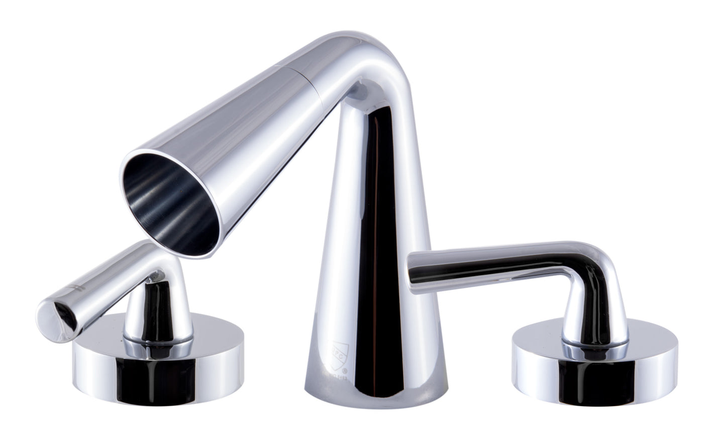 ALFI brand AB1790-PC Polished Chrome Widespread Cone Waterfall Bathroom Faucet