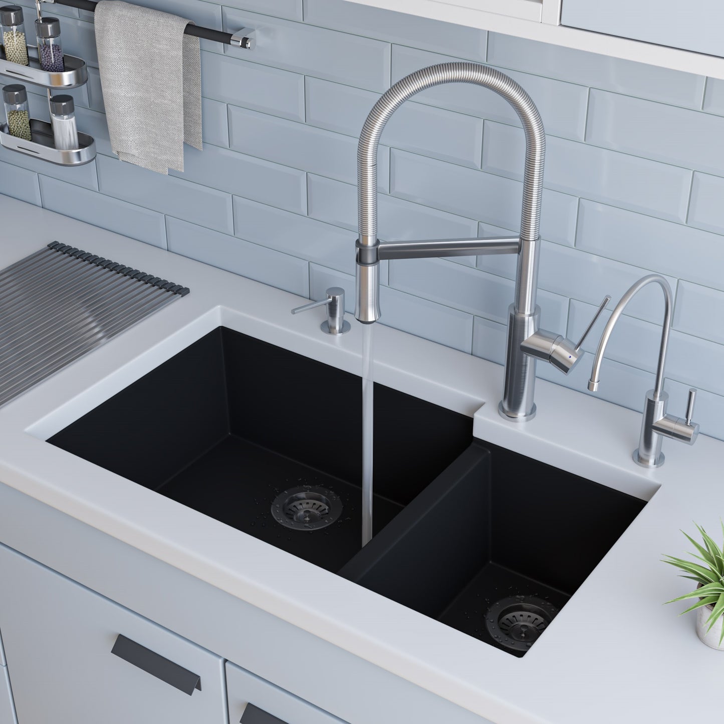 ALFI brand AB2015Â Brushed Gooseneck Single Hole Faucet