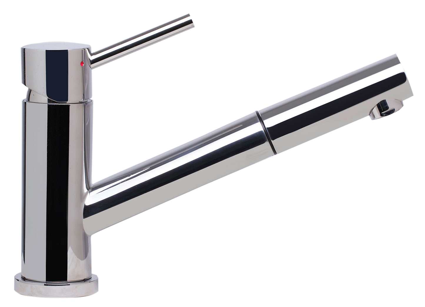 ALFI brand Solid Polished Stainless Steel Pull Out Single Hole Kitchen Faucet